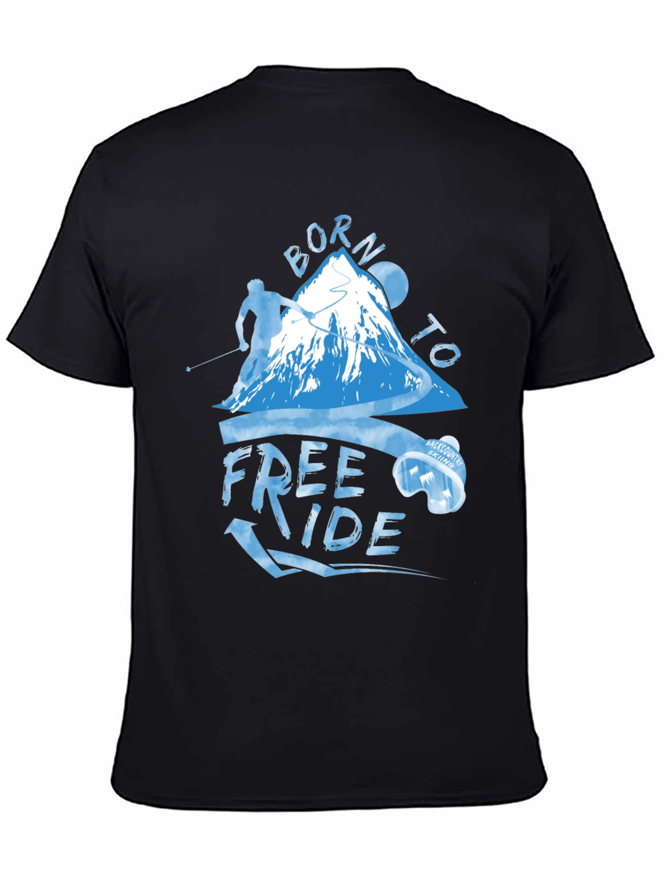 Born To Freeride T-Shirt - Mountain Skiing Apparel