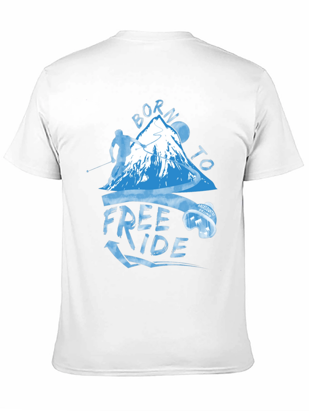 Born To Freeride T-Shirt - Mountain Skiing Apparel