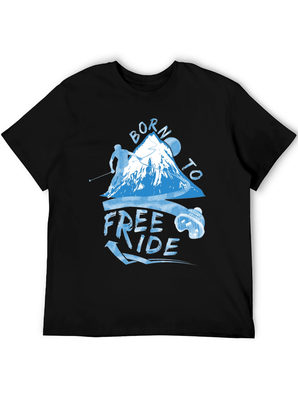 Born To Freeride T-Shirt - Mountain Skiing Apparel