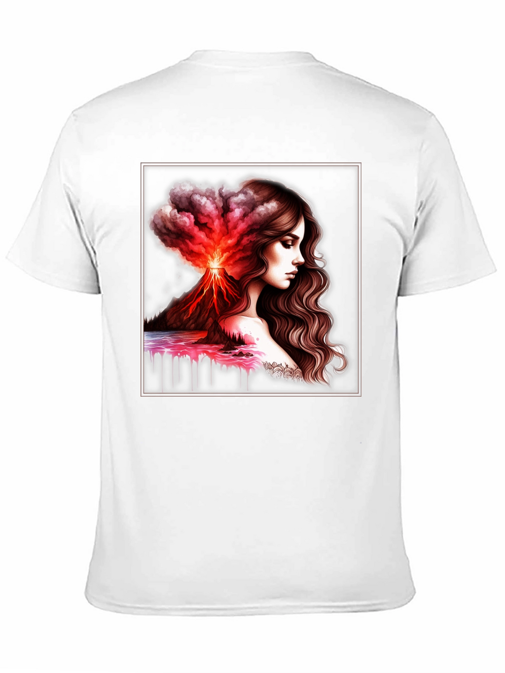 Volcano Goddess Graphic Black T-Shirt