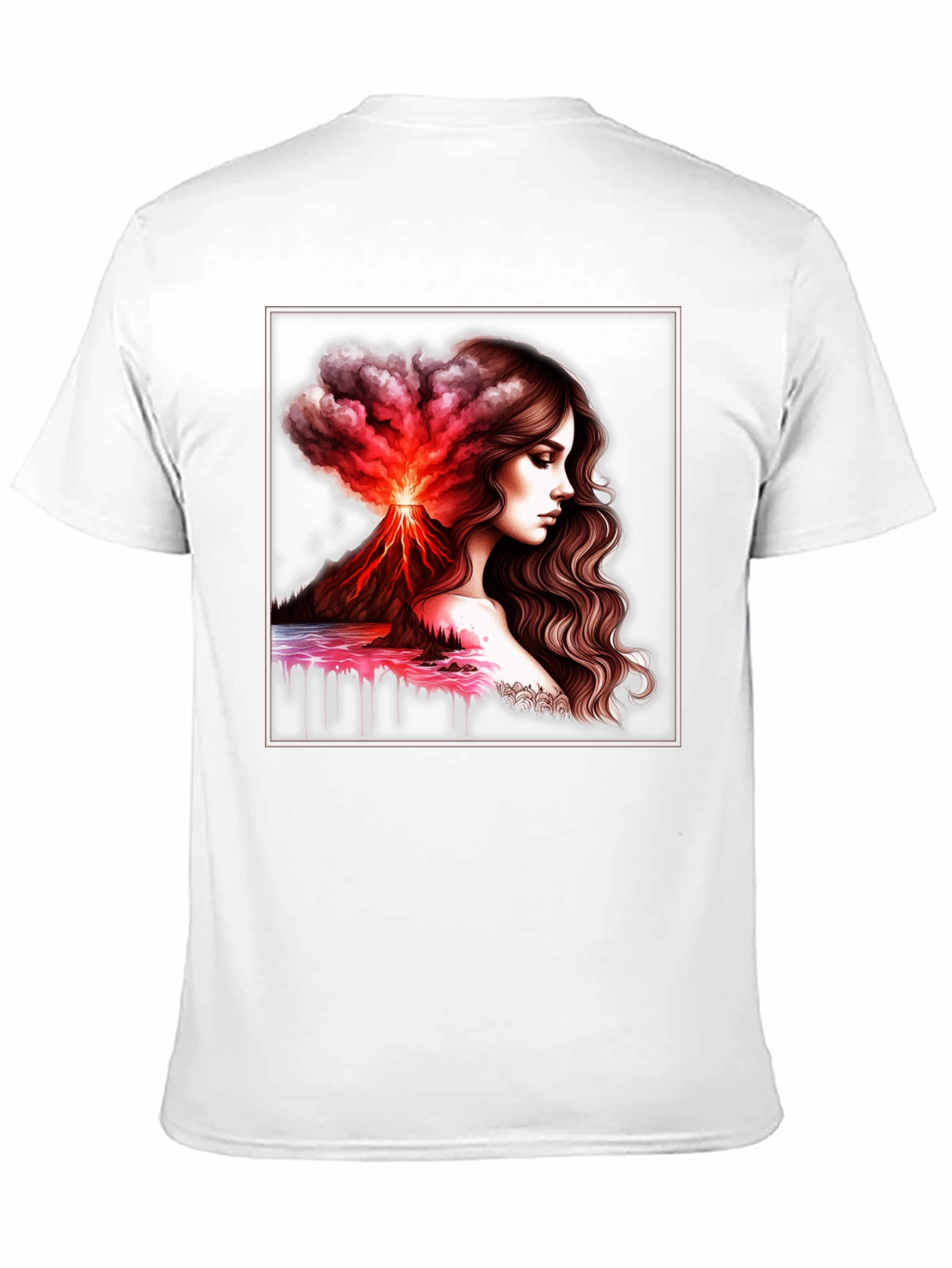 Volcano Goddess Graphic Black T-Shirt