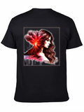Volcano Goddess Graphic Black T-Shirt