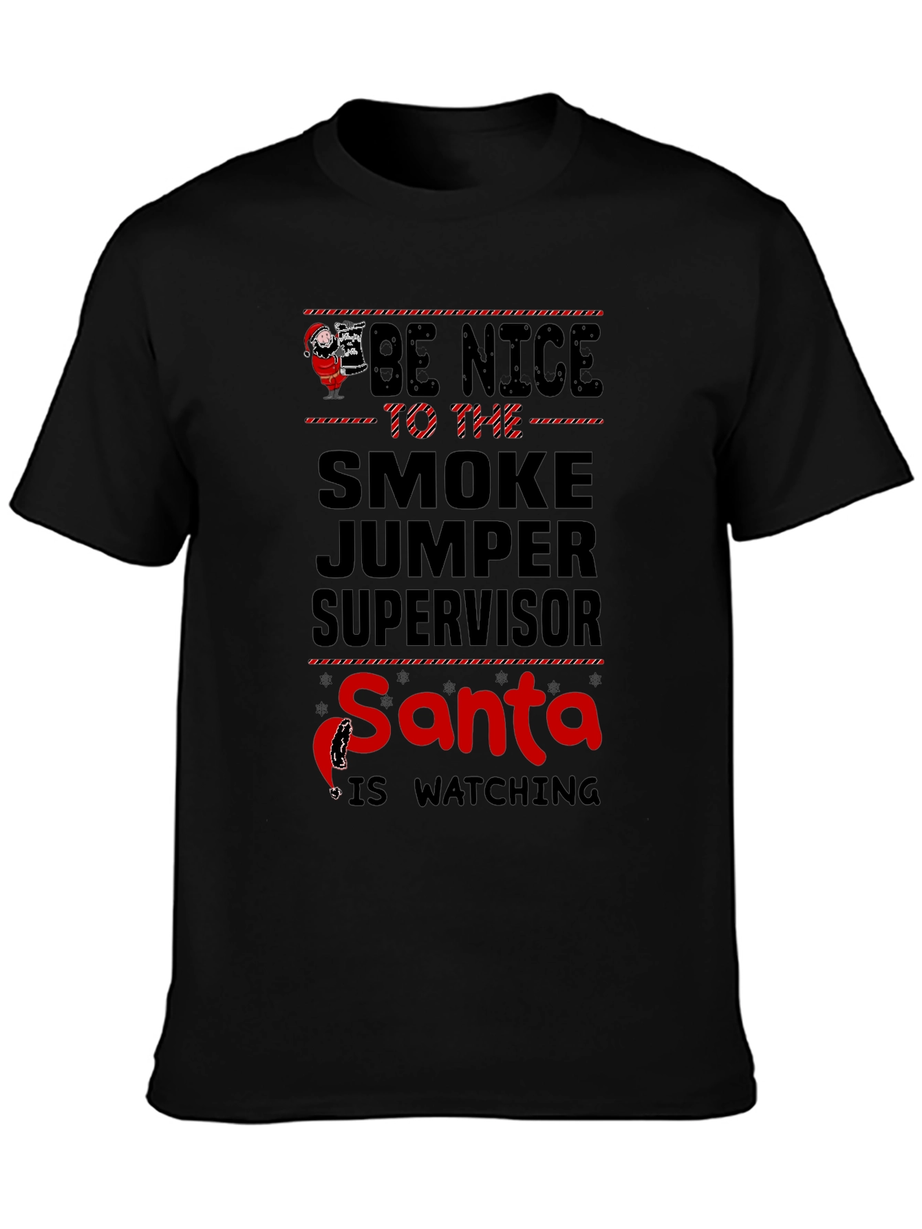 Smoke Jumper Supervisor Santa T-Shirt