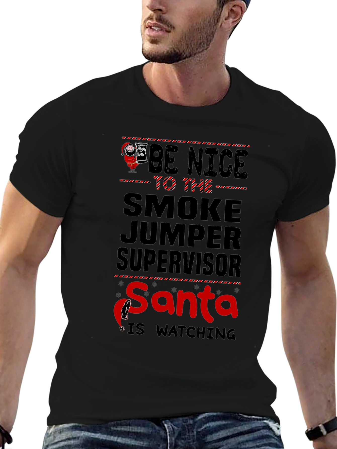 Smoke Jumper Supervisor Santa T-Shirt