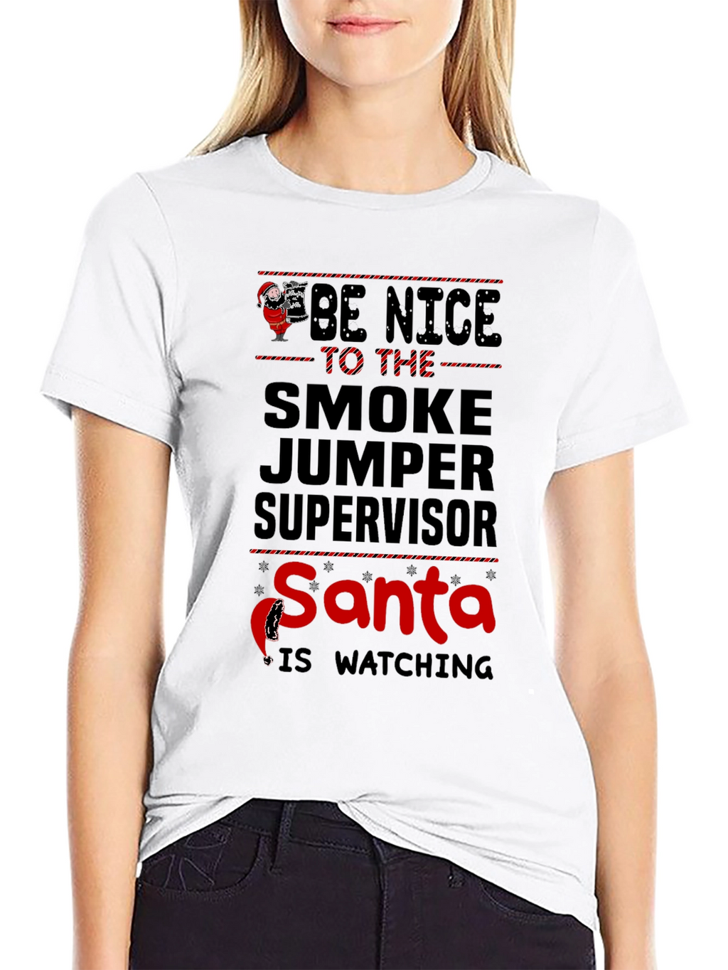 Smoke Jumper Supervisor Santa T-Shirt