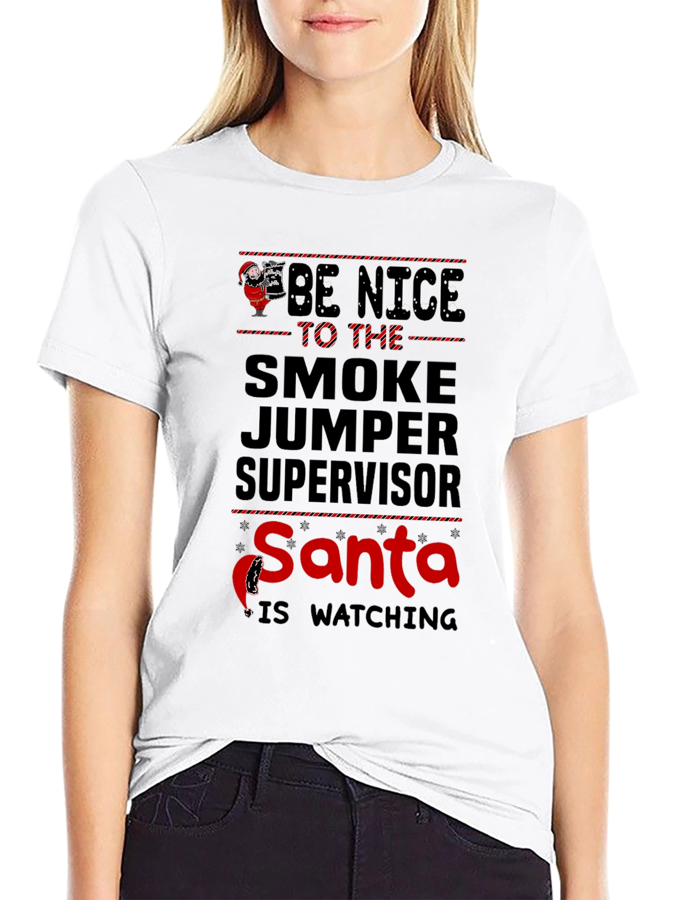 Smoke Jumper Supervisor Santa T-Shirt