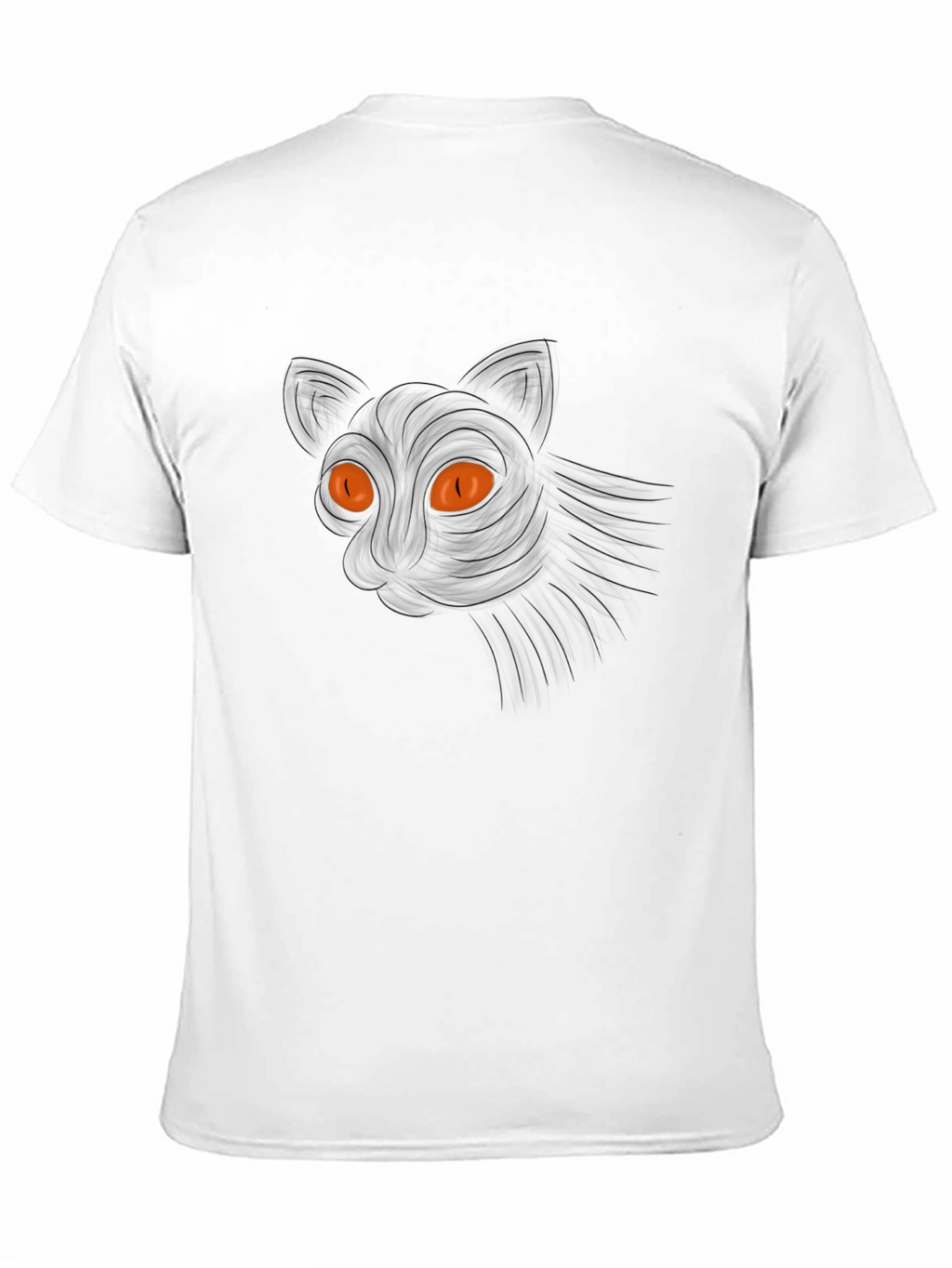Mens Black Cat Graphic Tee - Halloween Ready