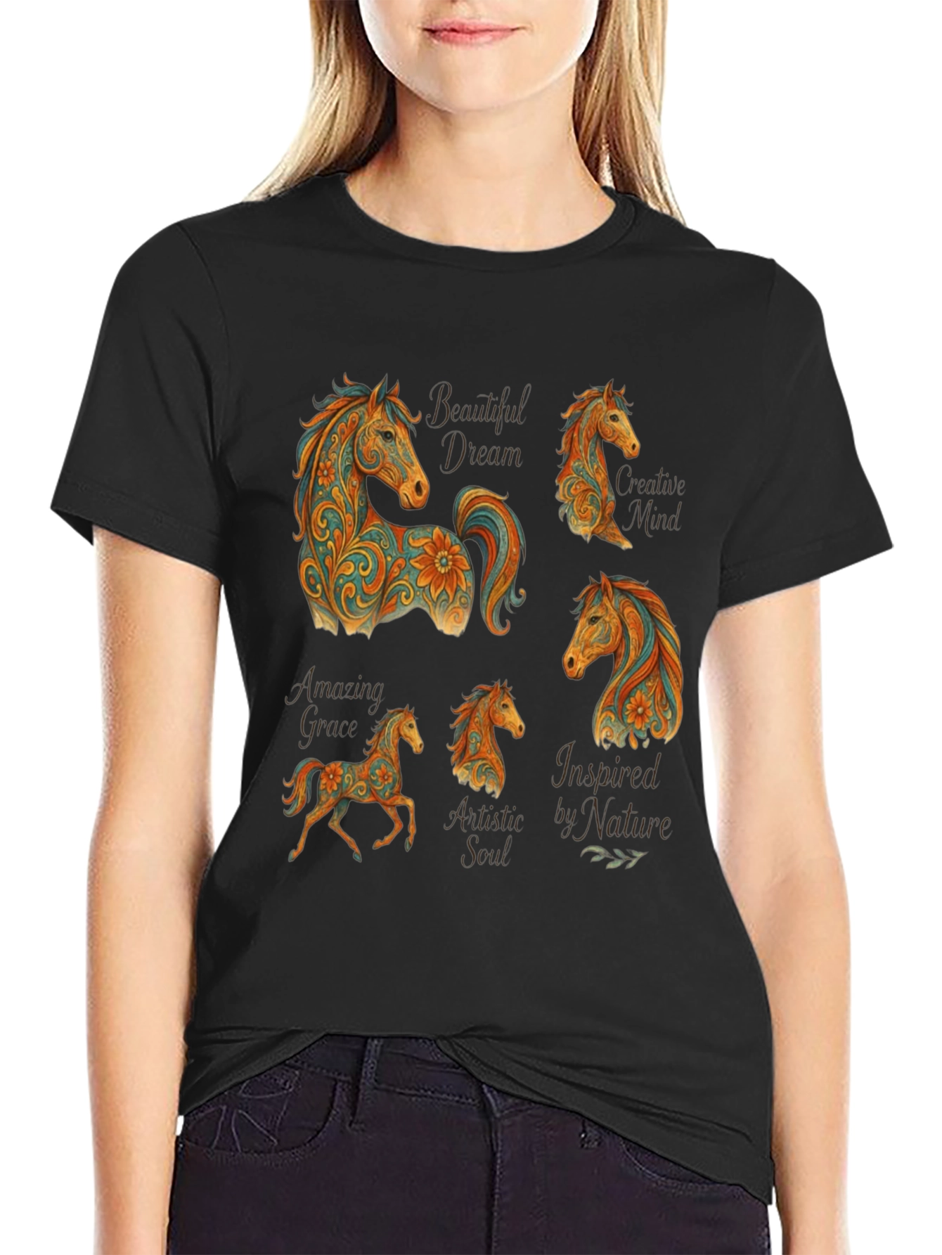 Horse Art T-Shirt - Creative Design