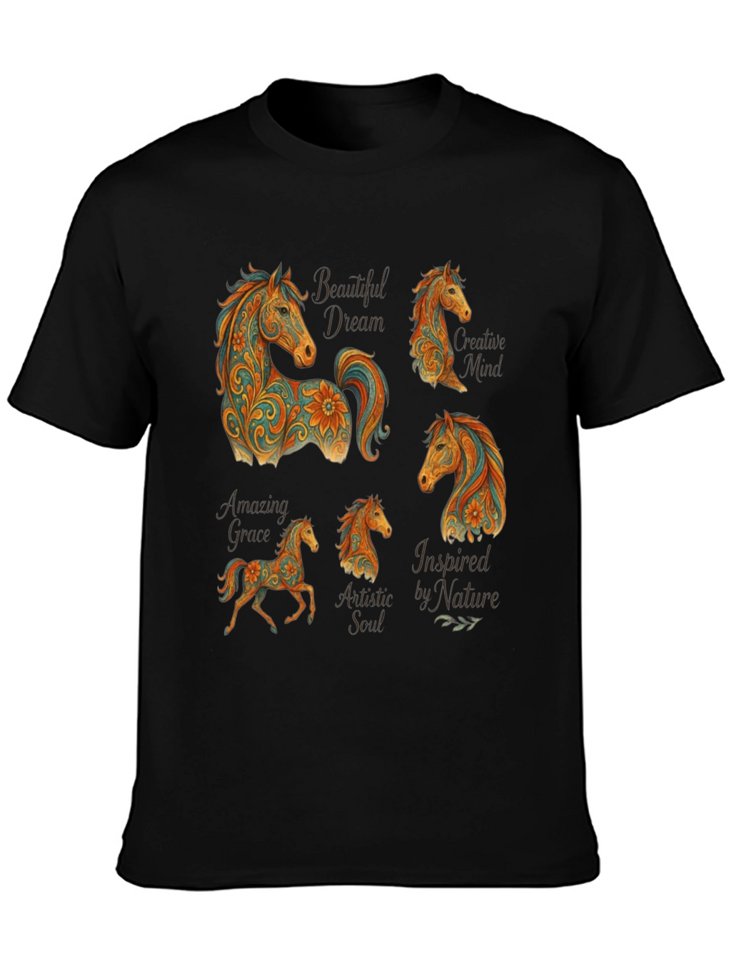 Horse Art T-Shirt - Creative Design