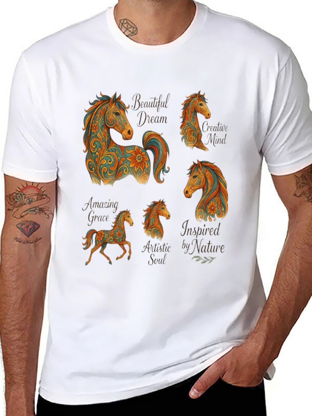 Horse Art T-Shirt - Creative Design
