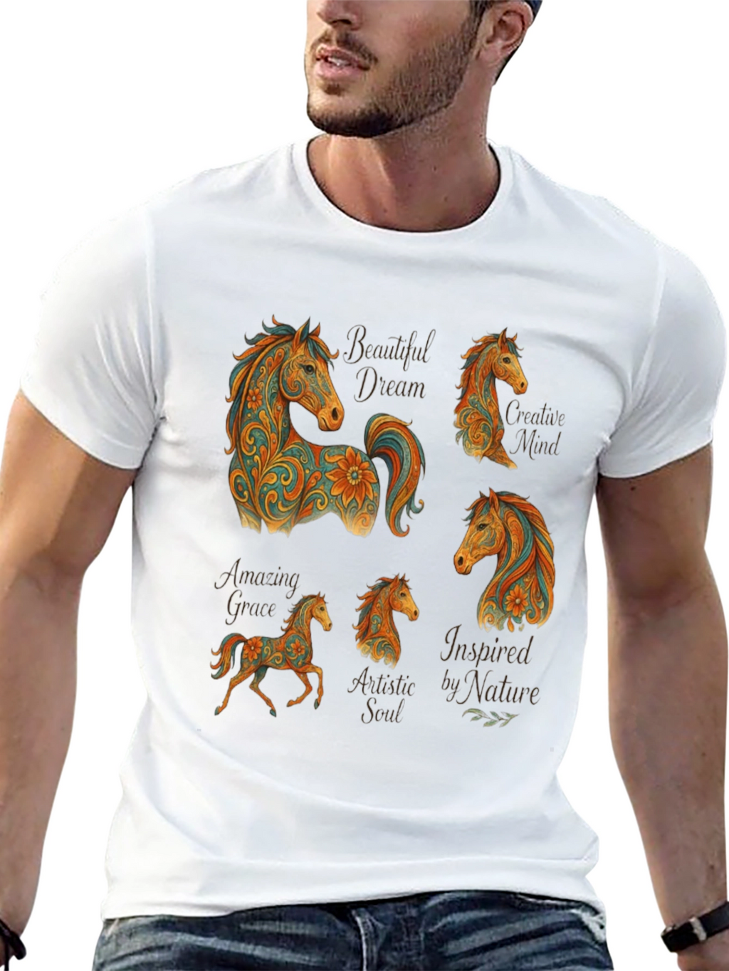 Horse Art T-Shirt - Creative Design