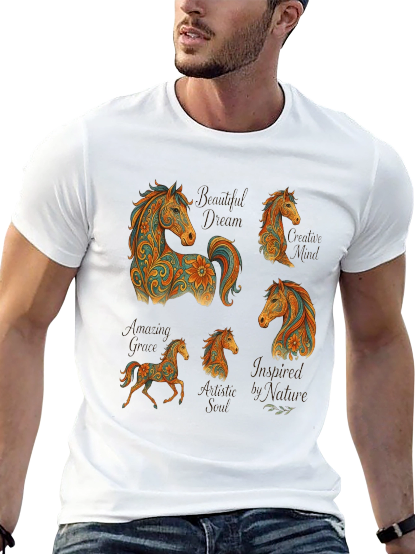 Horse Art T-Shirt - Creative Design