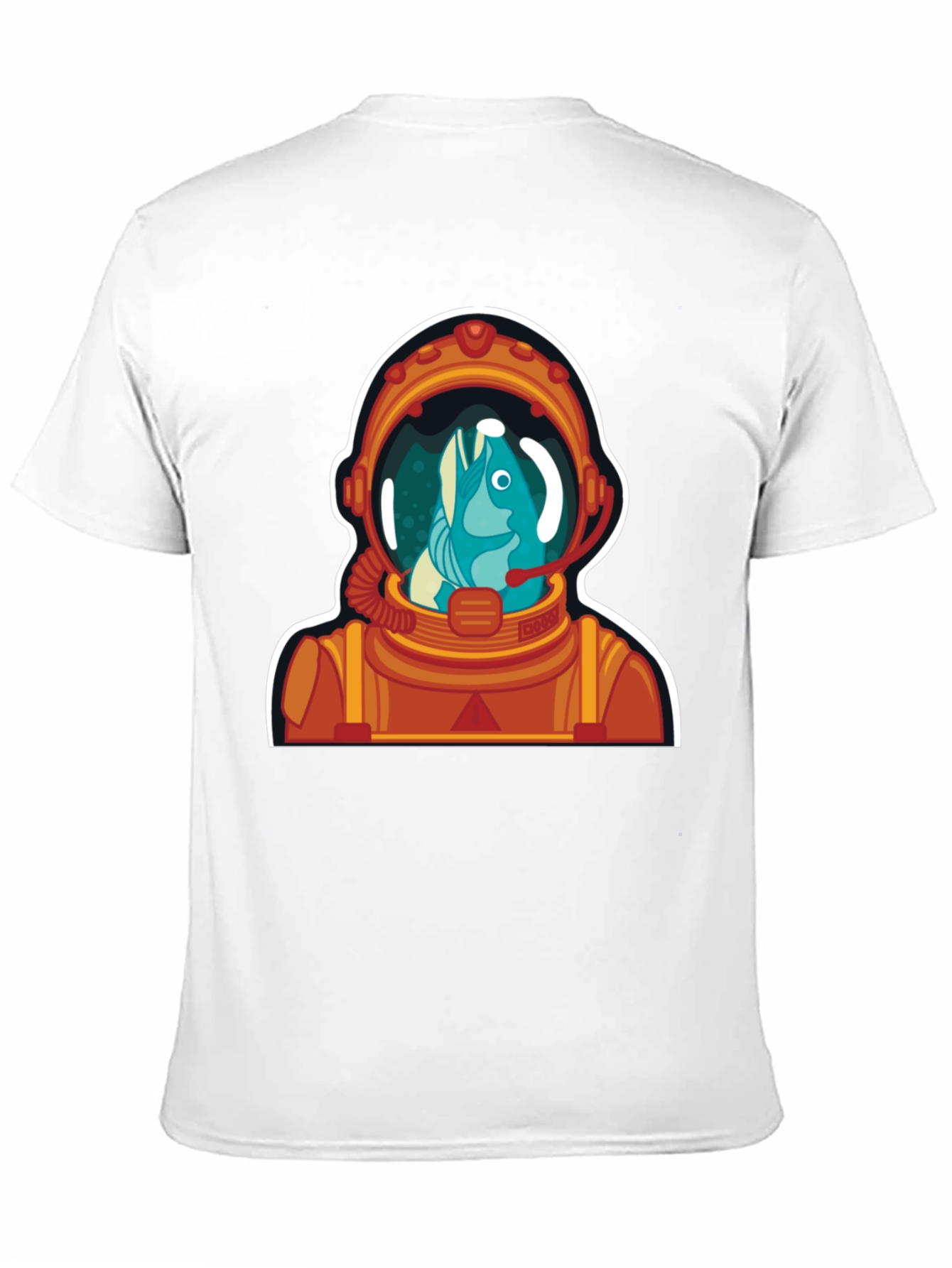 Astronaut Fish Graphic Tee - Space Humor