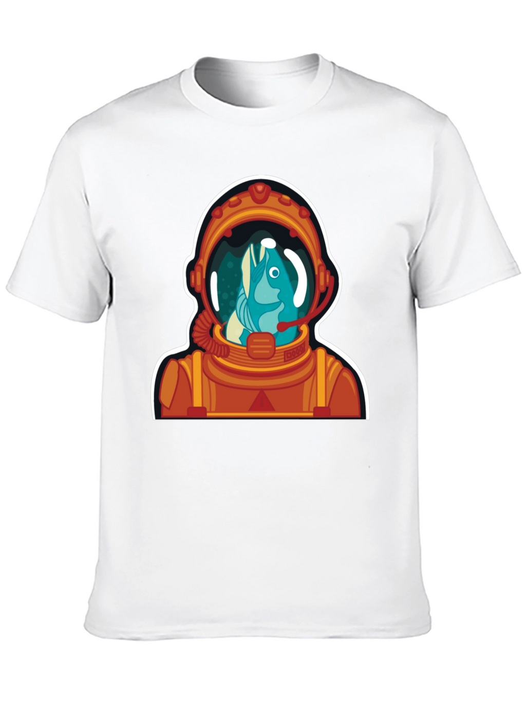 Astronaut Fish Graphic Tee - Space Humor