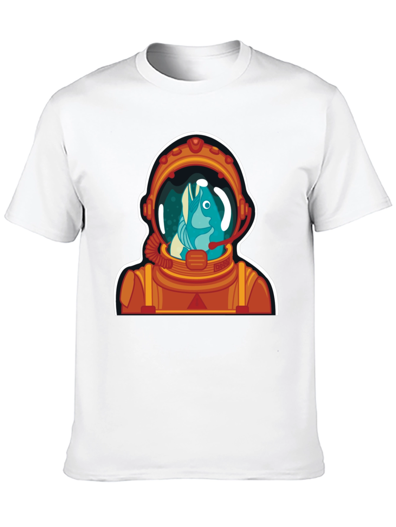 Astronaut Fish Graphic Tee - Space Humor