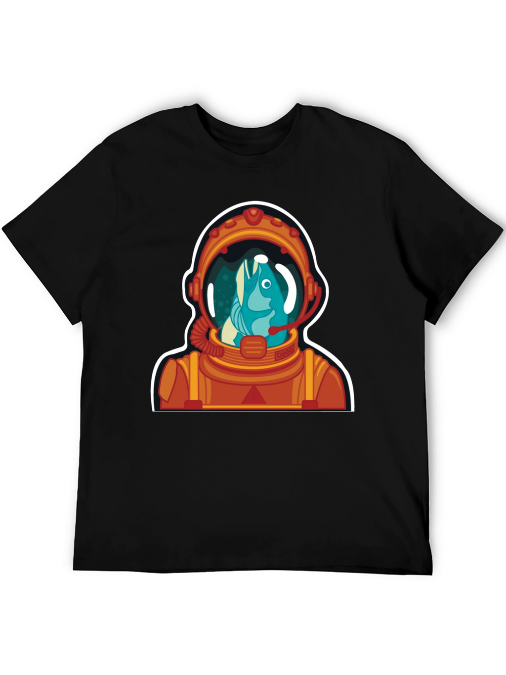 Astronaut Fish Graphic Tee - Space Humor