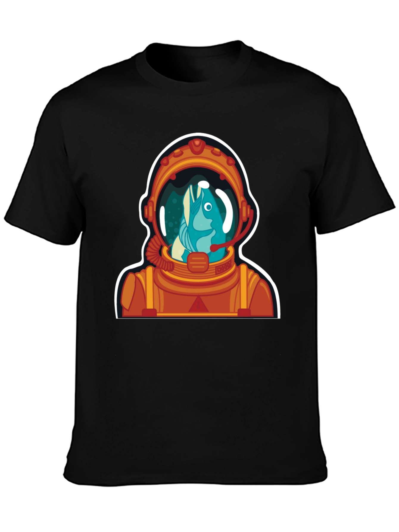 Astronaut Fish Graphic Tee - Space Humor