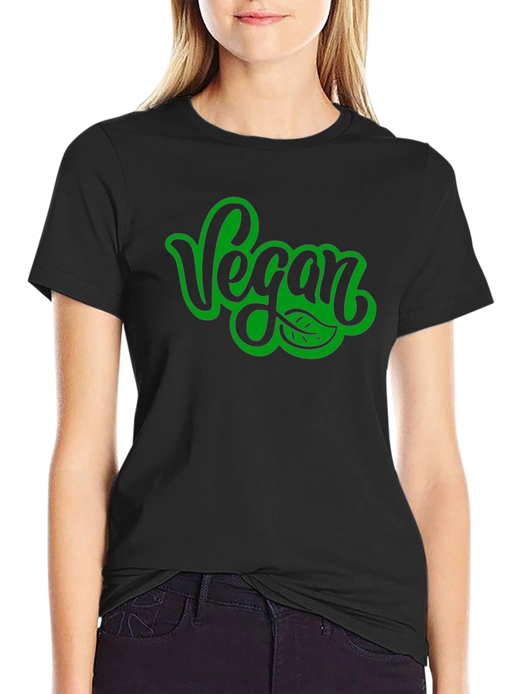 Vegan T-Shirt - Black Stylish Vegan Apparel