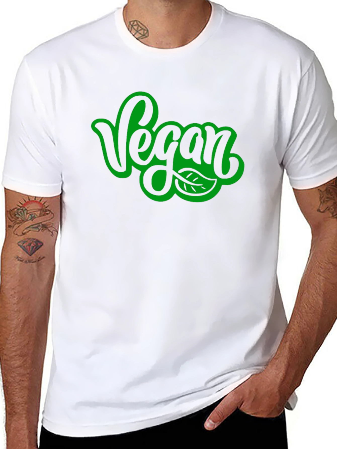 Vegan T-Shirt - Black Stylish Vegan Apparel