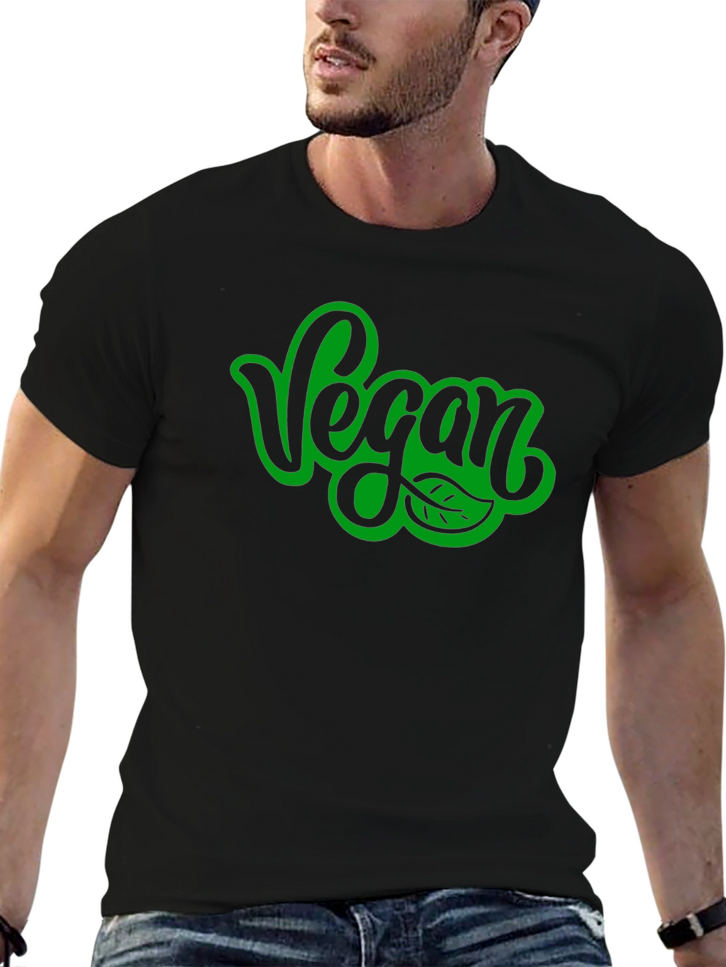 Vegan T-Shirt - Black Stylish Vegan Apparel