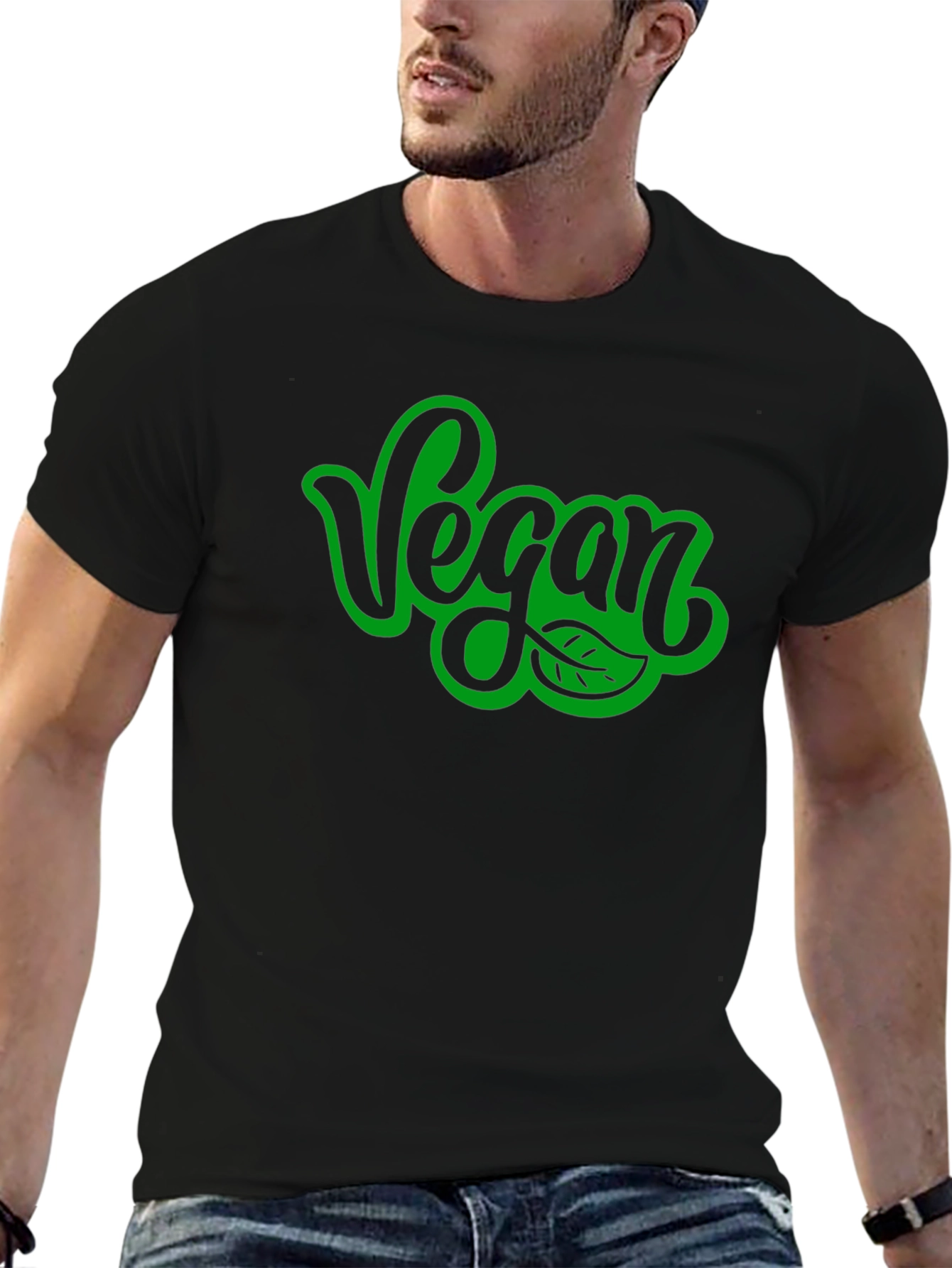 Vegan T-Shirt - Black Stylish Vegan Apparel