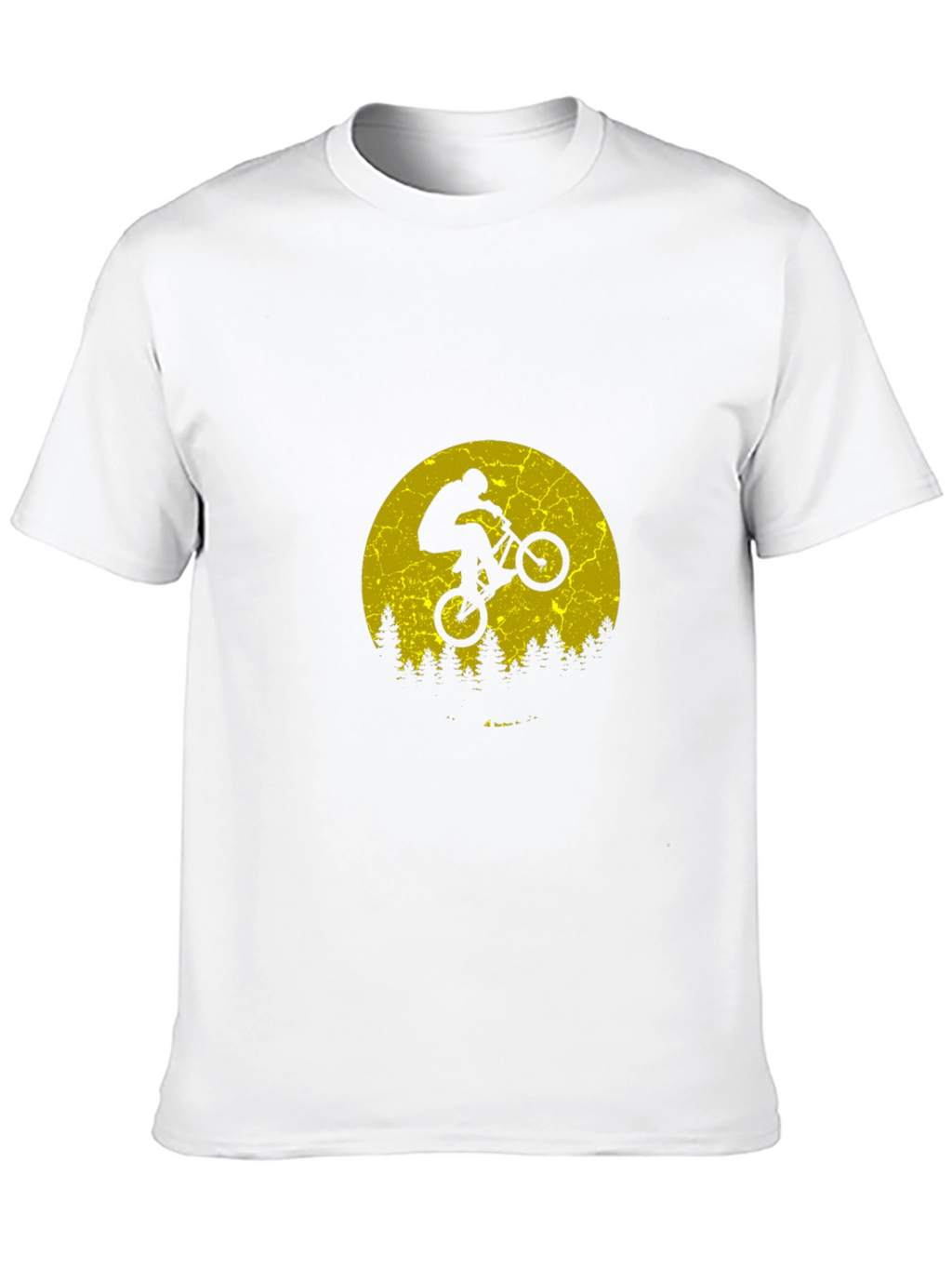 BMX Biker Silhouette T-Shirt - Retro Style