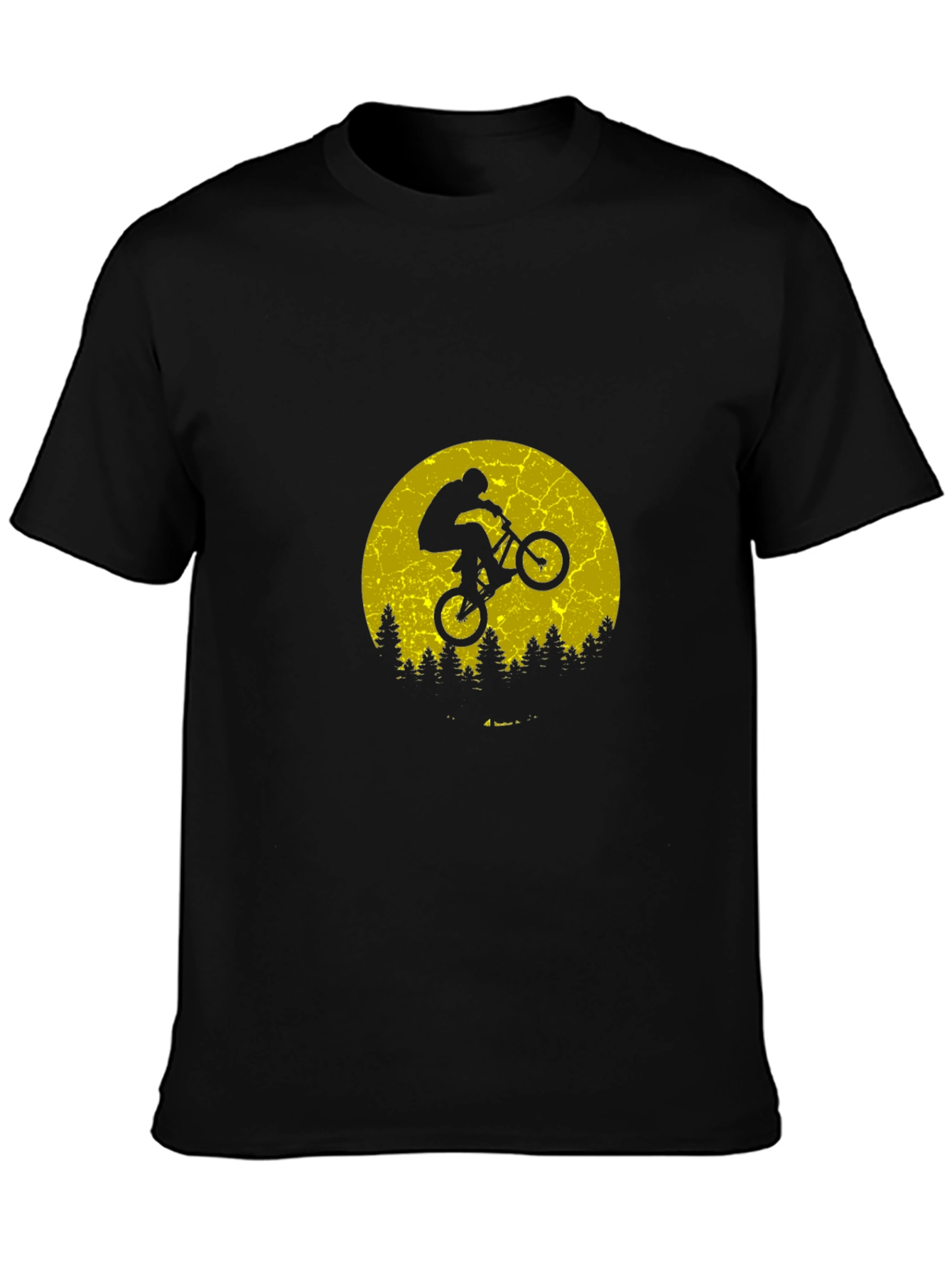 BMX Biker Silhouette T-Shirt - Retro Style