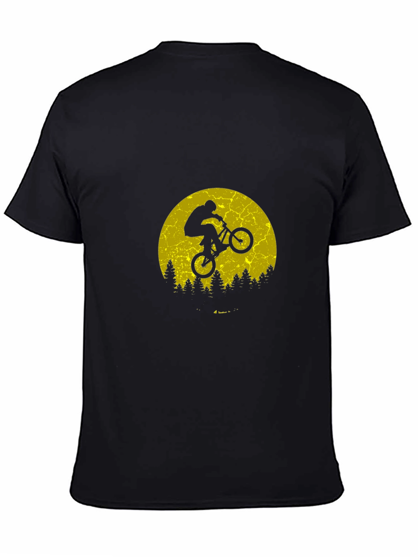 BMX Biker Silhouette T-Shirt - Retro Style