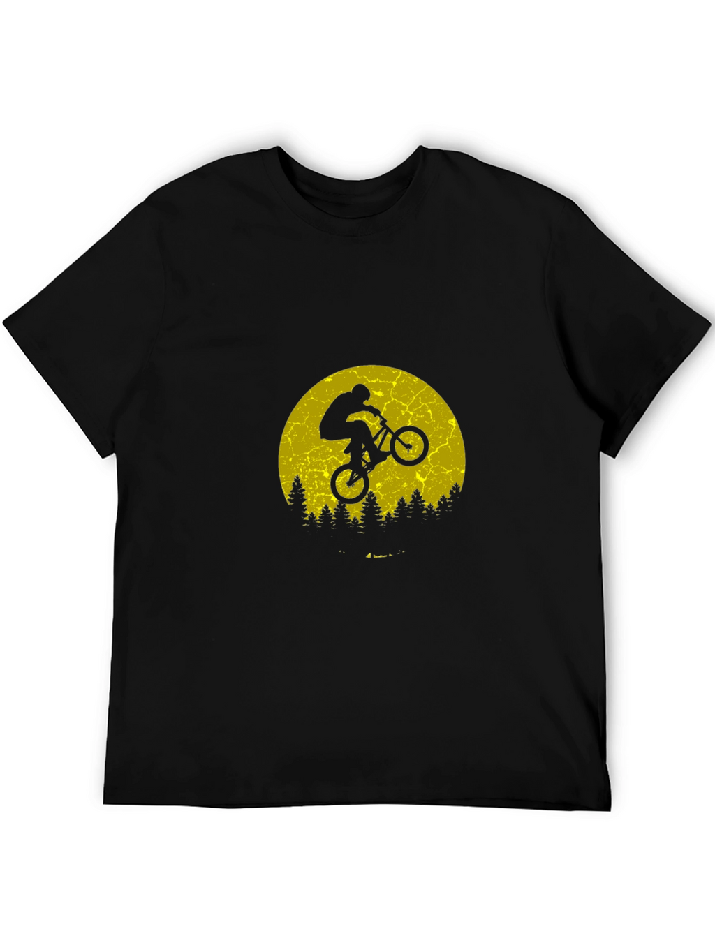 BMX Biker Silhouette T-Shirt - Retro Style