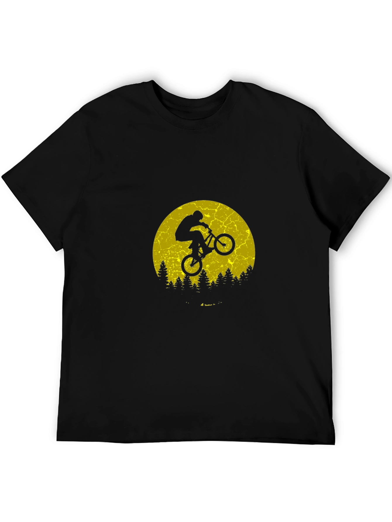 BMX Biker Silhouette T-Shirt - Retro Style