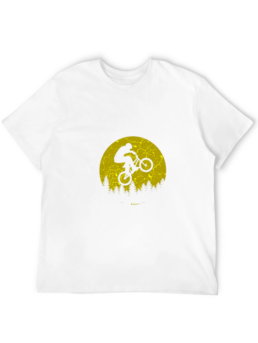 BMX Biker Silhouette T-Shirt - Retro Style