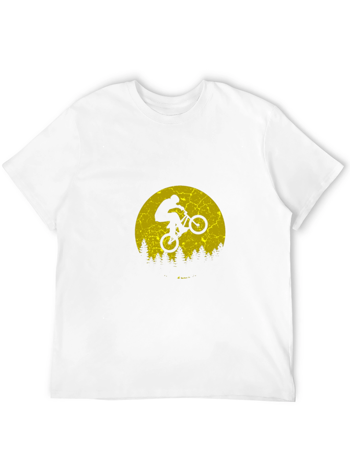 BMX Biker Silhouette T-Shirt - Retro Style