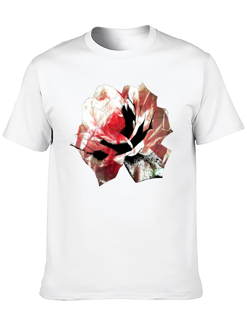 Floral Graphic Tee - Bold Rose Design