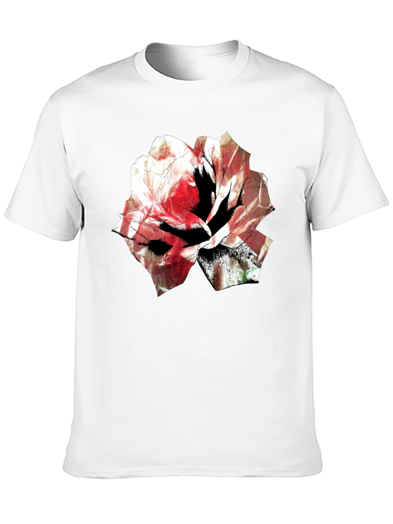 Floral Graphic Tee - Bold Rose Design