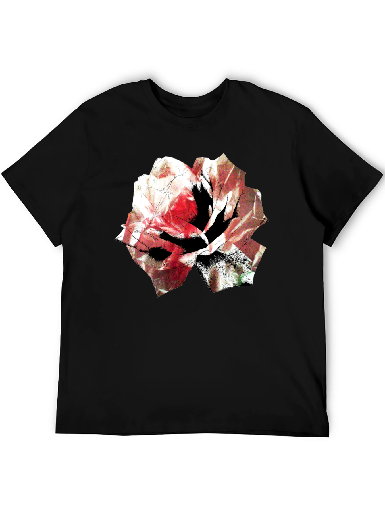 Floral Graphic Tee - Bold Rose Design