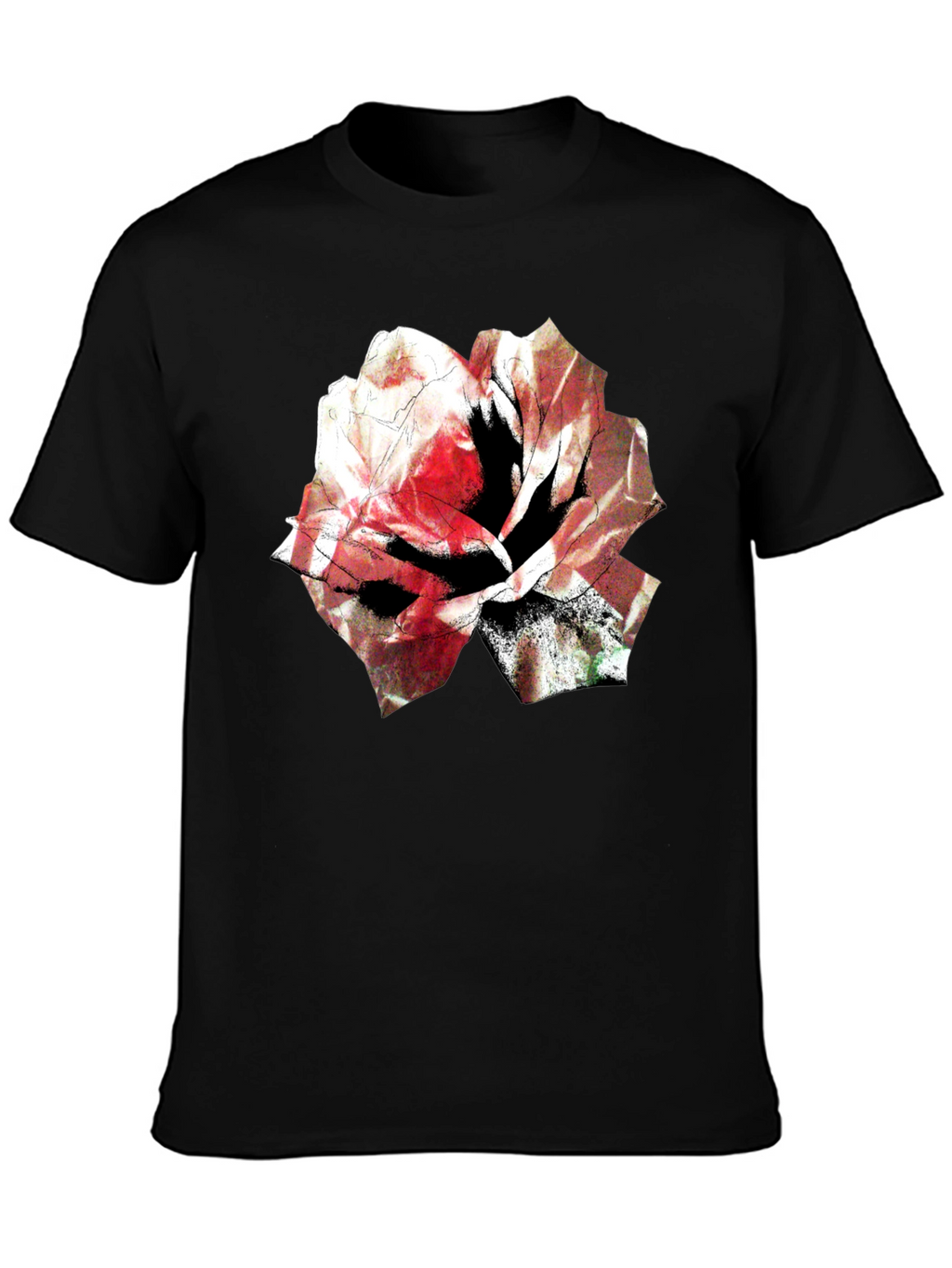 Floral Graphic Tee - Bold Rose Design