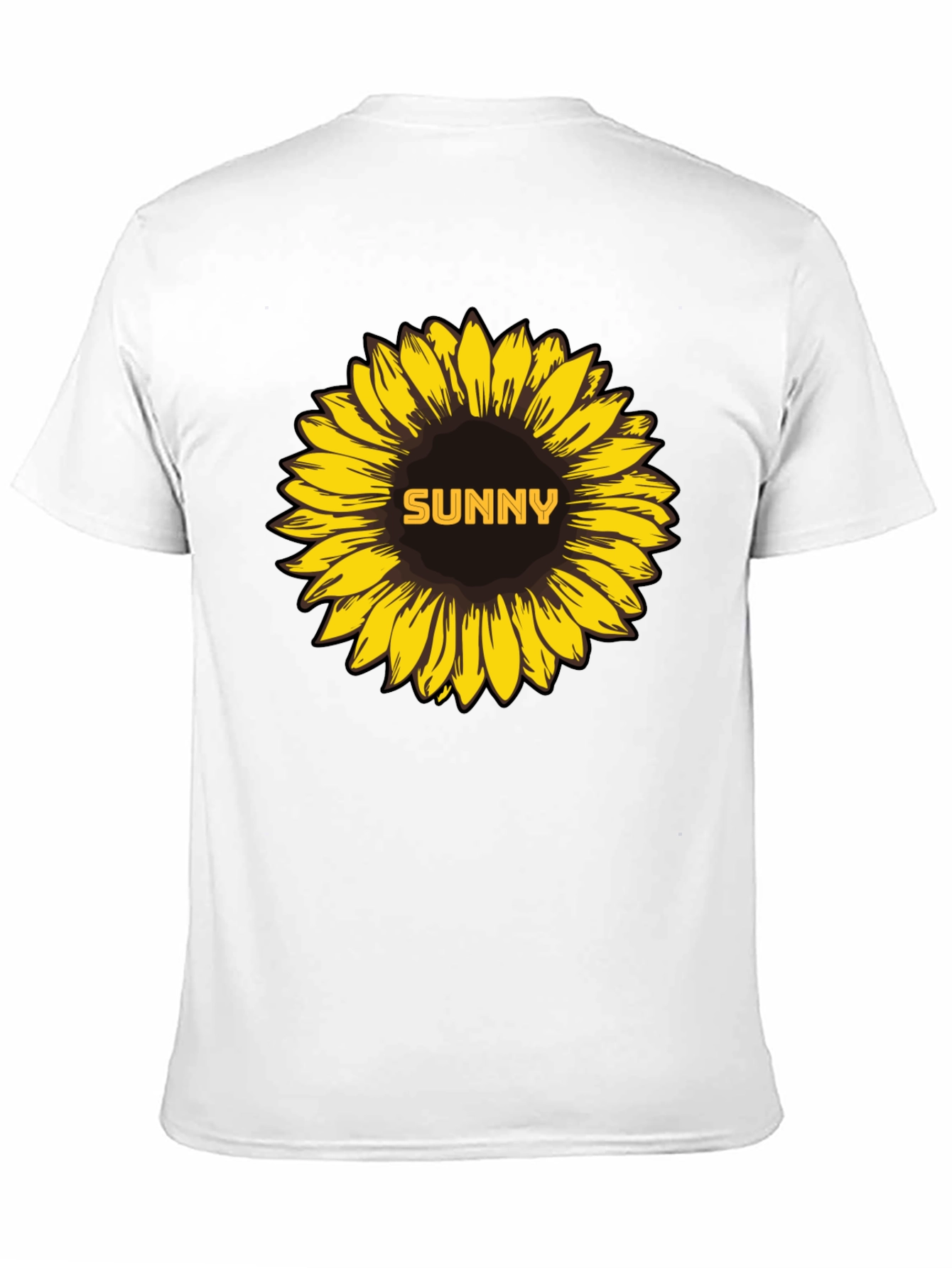 Sunny Sunflower Graphic Tee - Stylish Black T-Shirt
