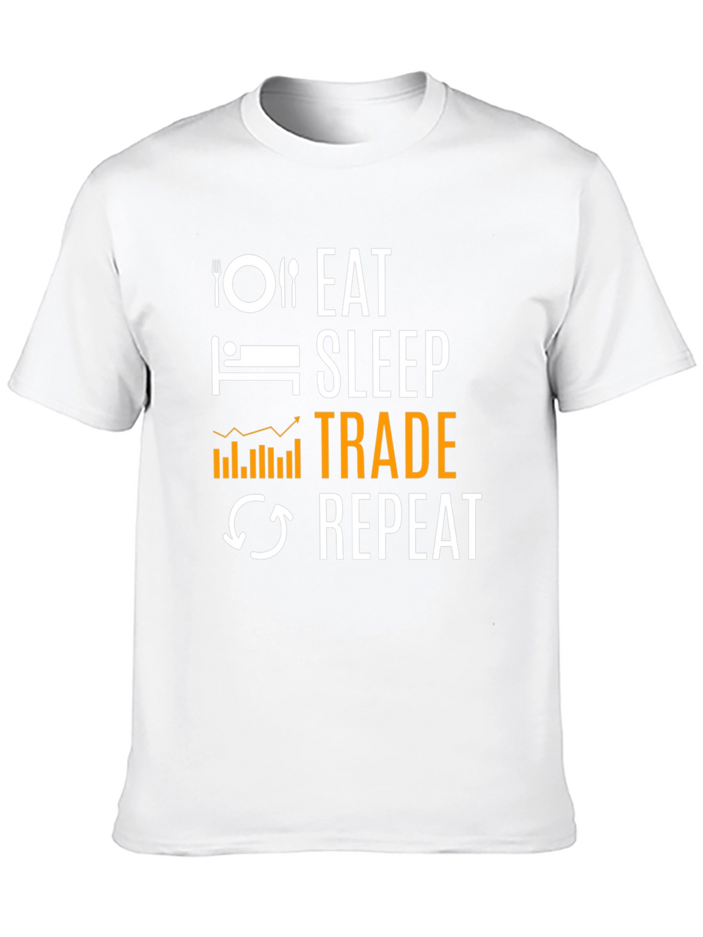 Eat Sleep Trade Repeat Black T-Shirt