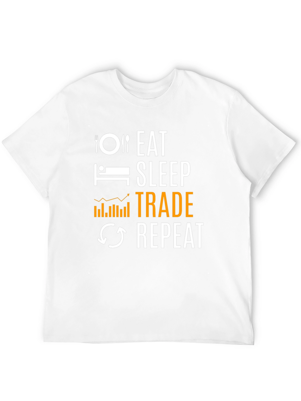 Eat Sleep Trade Repeat Black T-Shirt