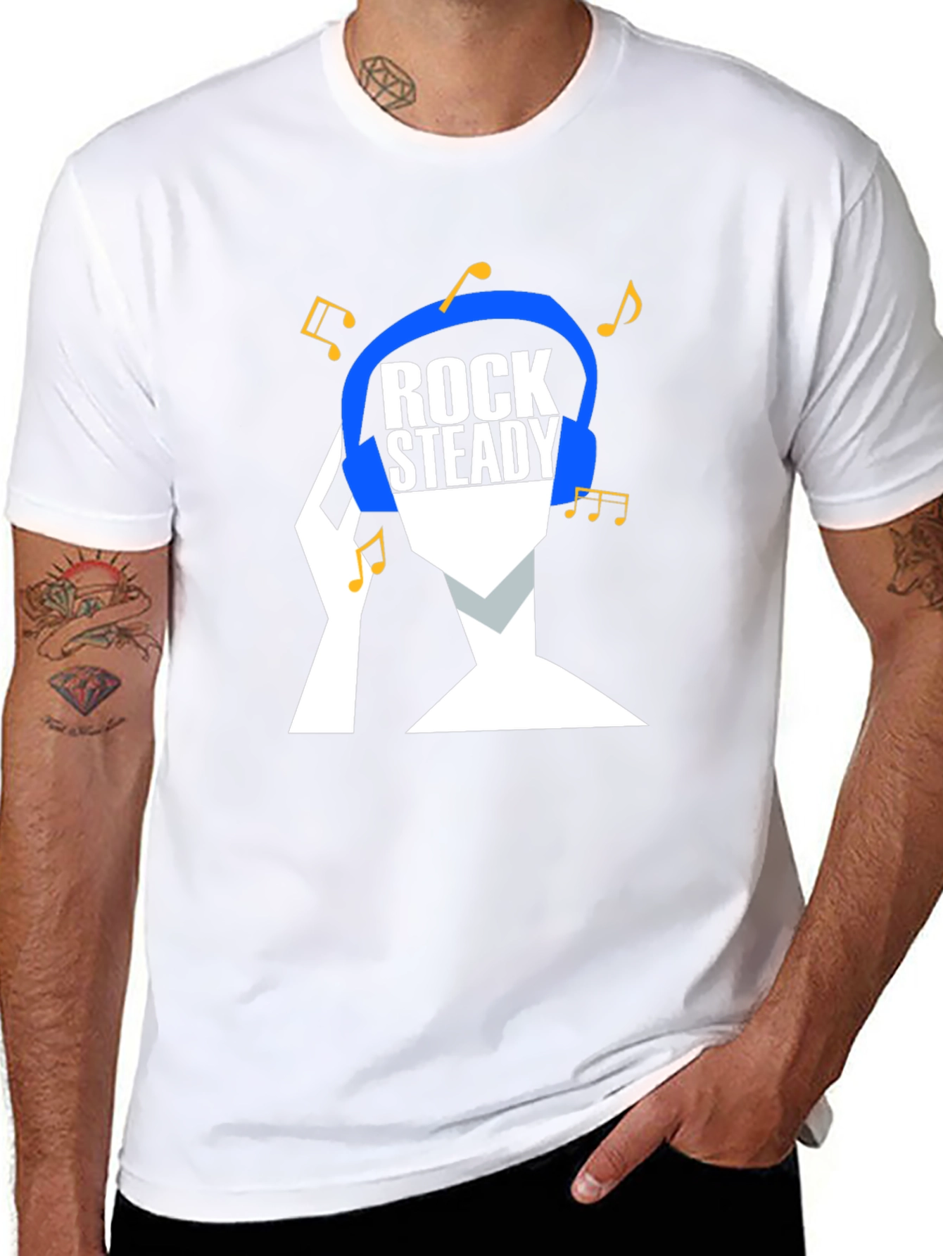 Rock Steady Music T-Shirt - Cool Graphic Tee