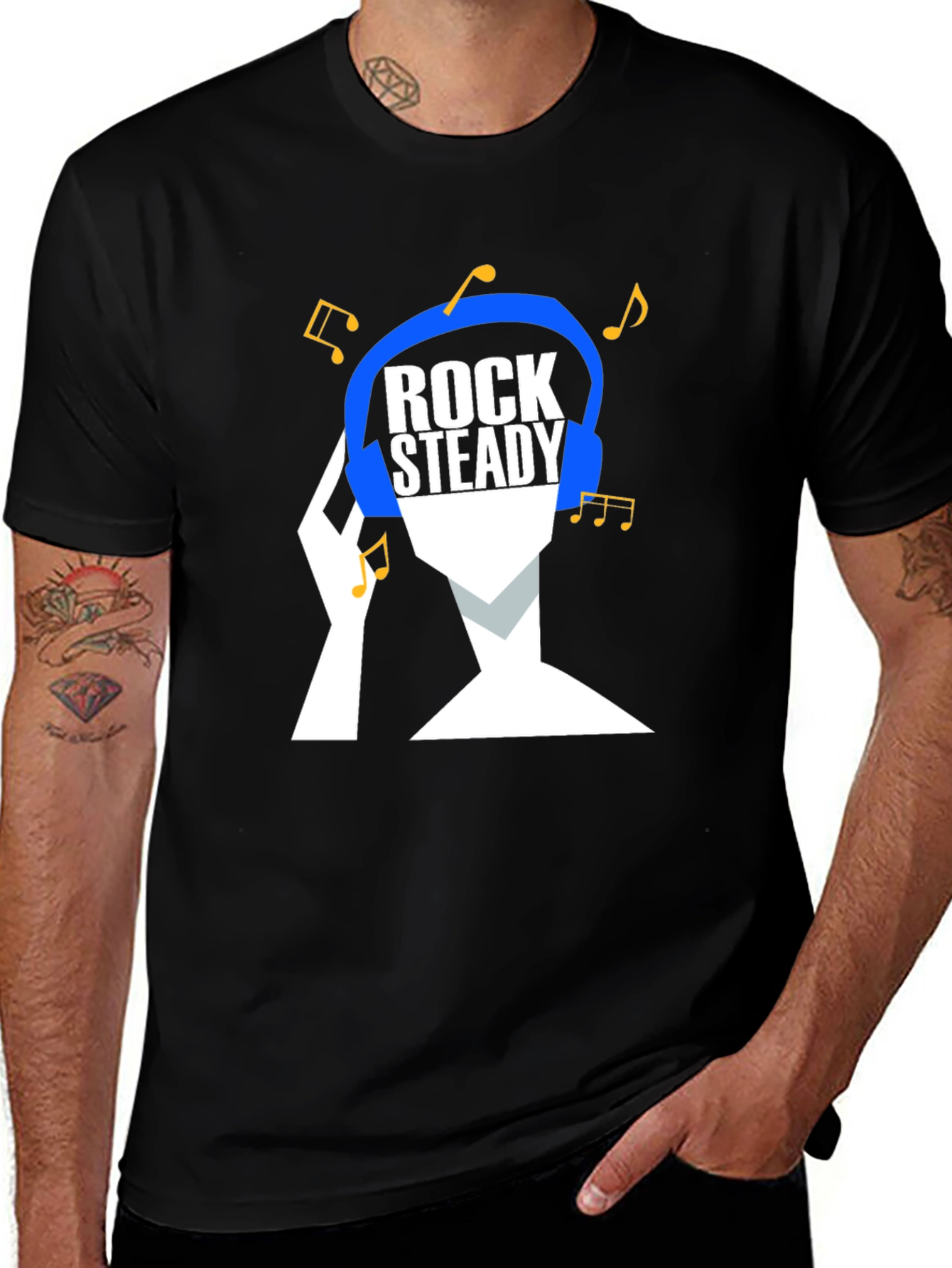 Rock Steady Music T-Shirt - Cool Graphic Tee