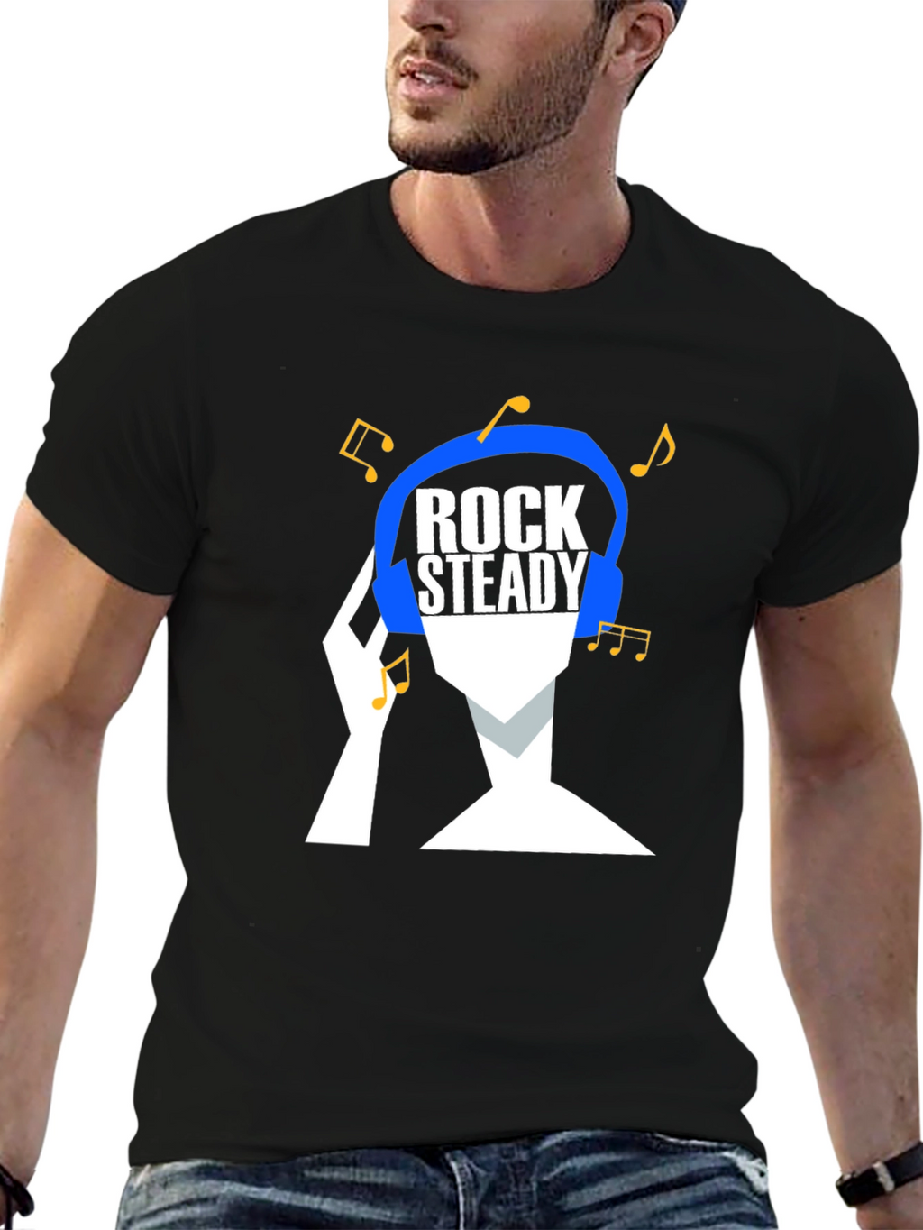 Rock Steady Music T-Shirt - Cool Graphic Tee