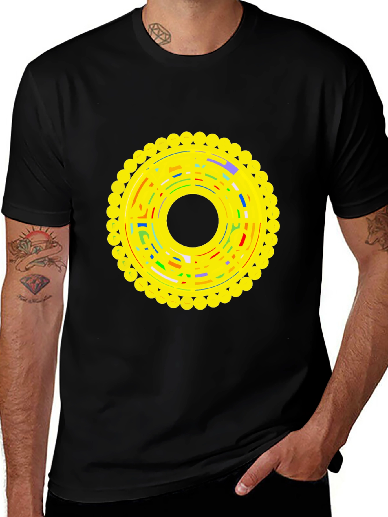 Graphic Print Crew Neck Tee