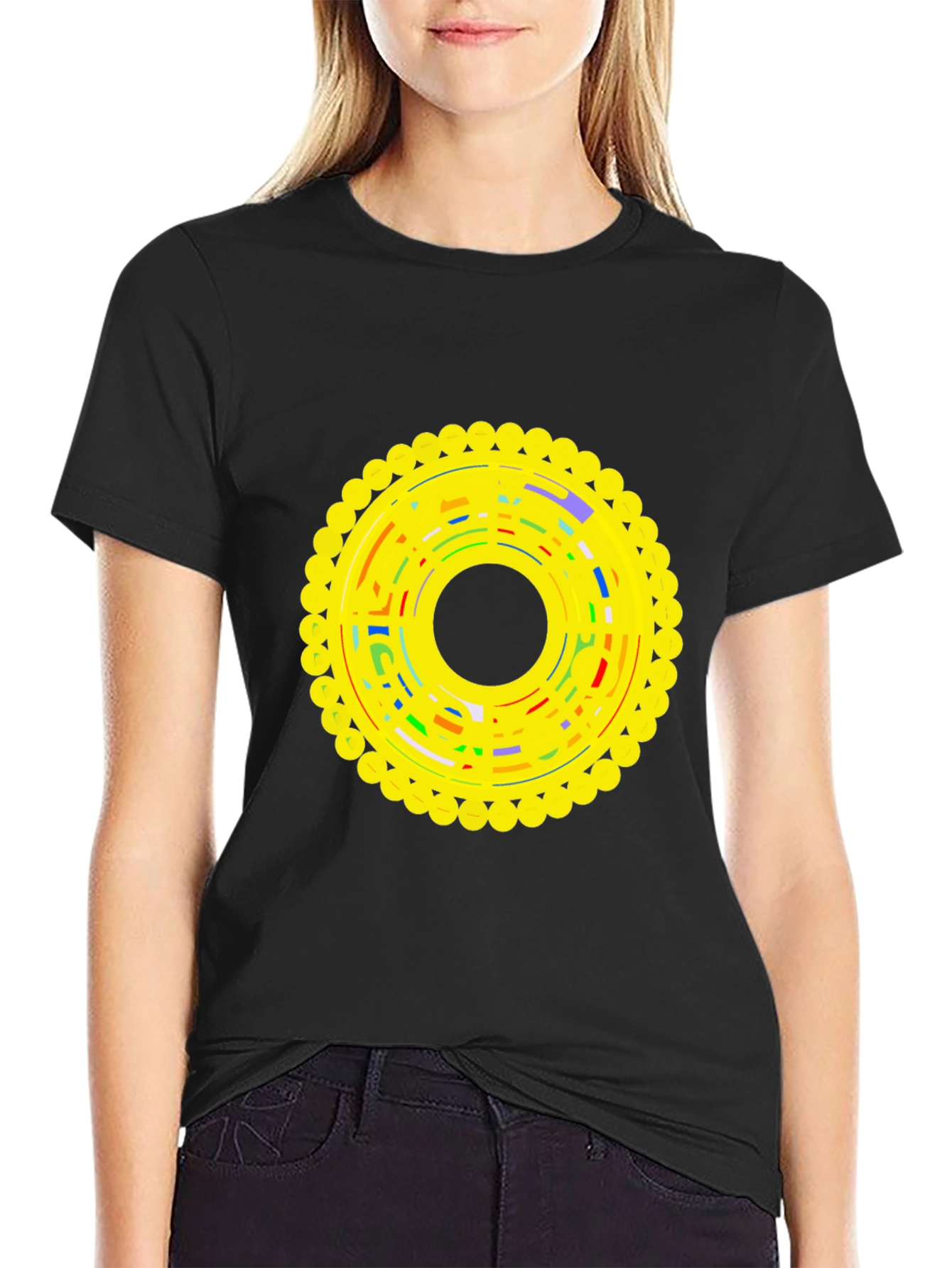 Graphic Print Crew Neck Tee