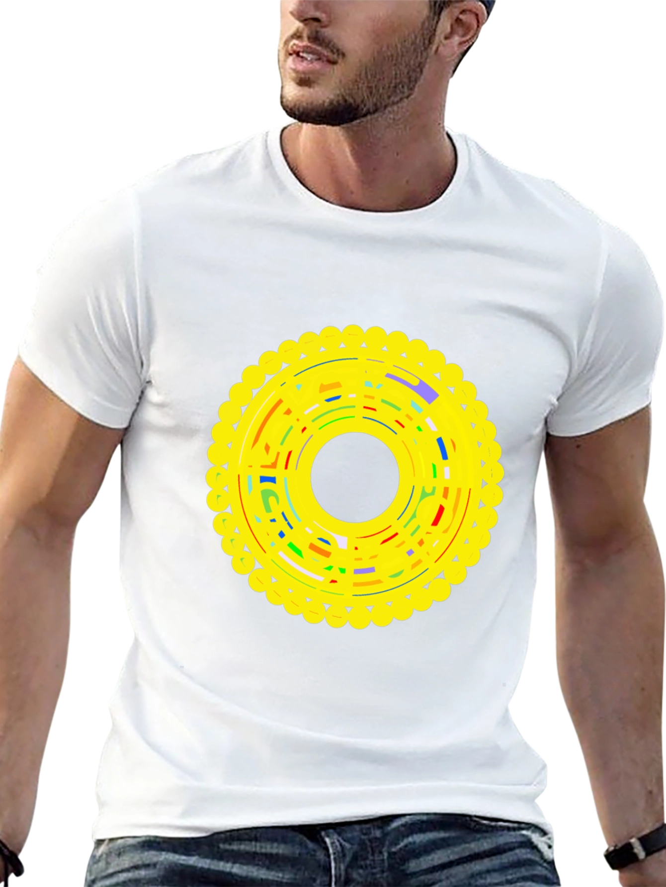 Graphic Print Crew Neck Tee