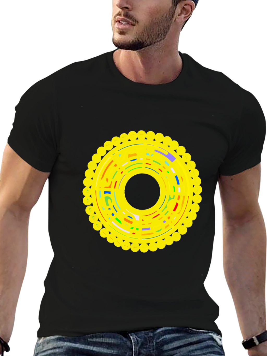 Graphic Print Crew Neck Tee