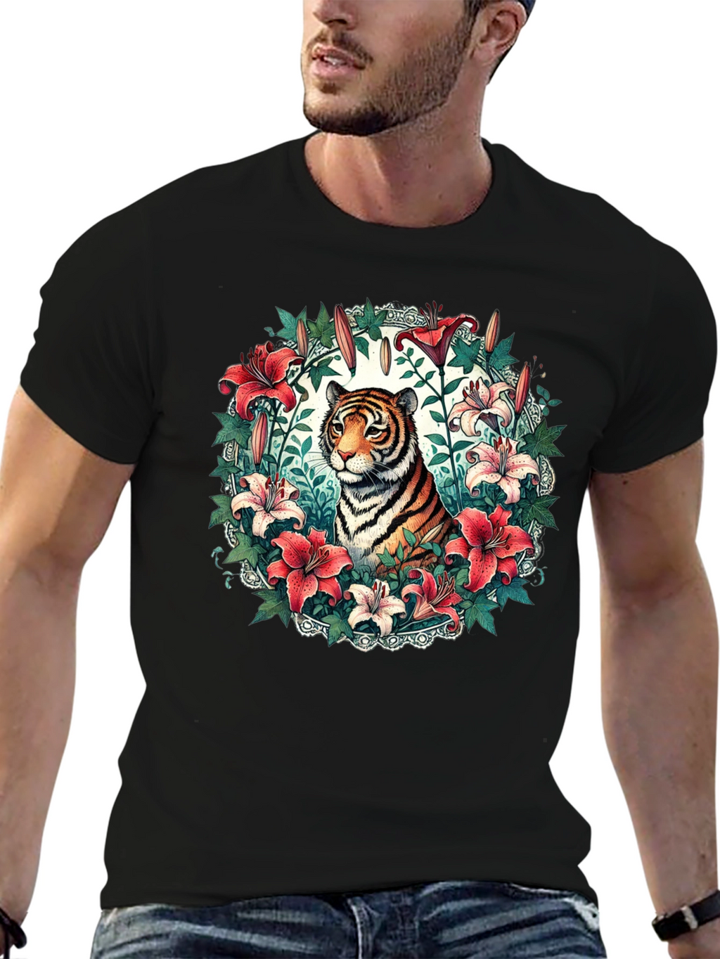 Tiger and Lily Graphic Tee - Stylish Mens Shirt