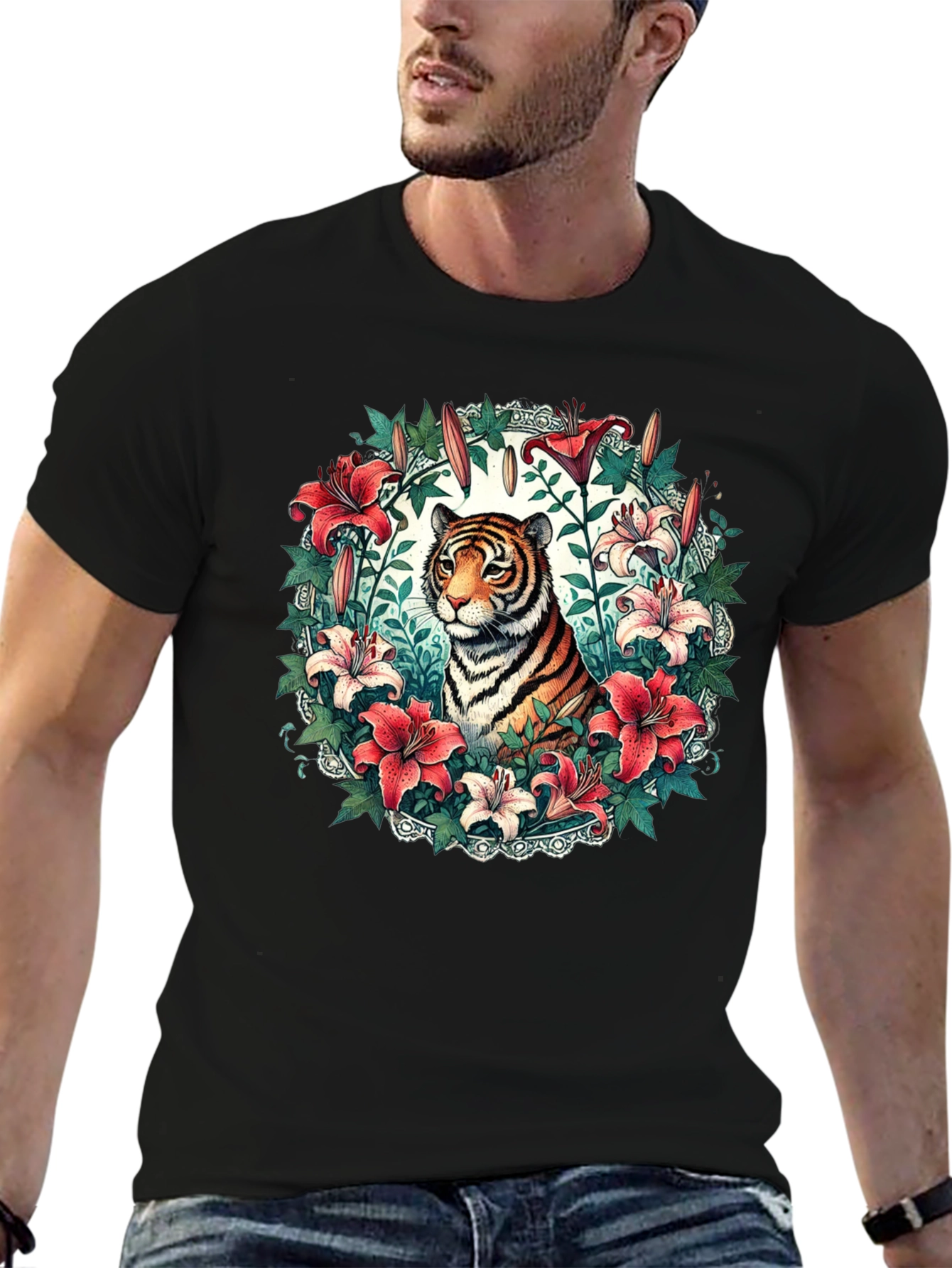 Tiger and Lily Graphic Tee - Stylish Mens Shirt