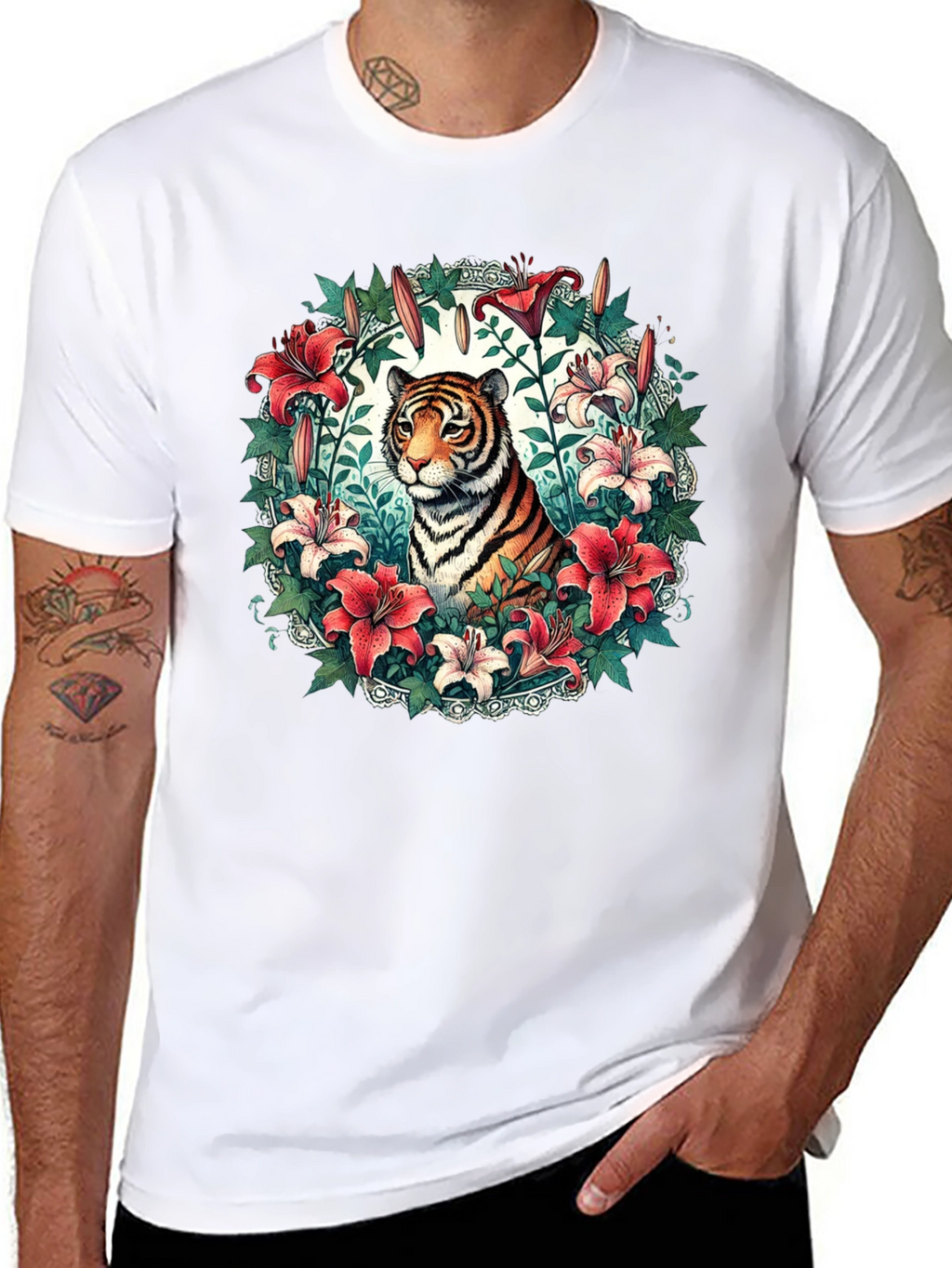 Tiger and Lily Graphic Tee - Stylish Mens Shirt