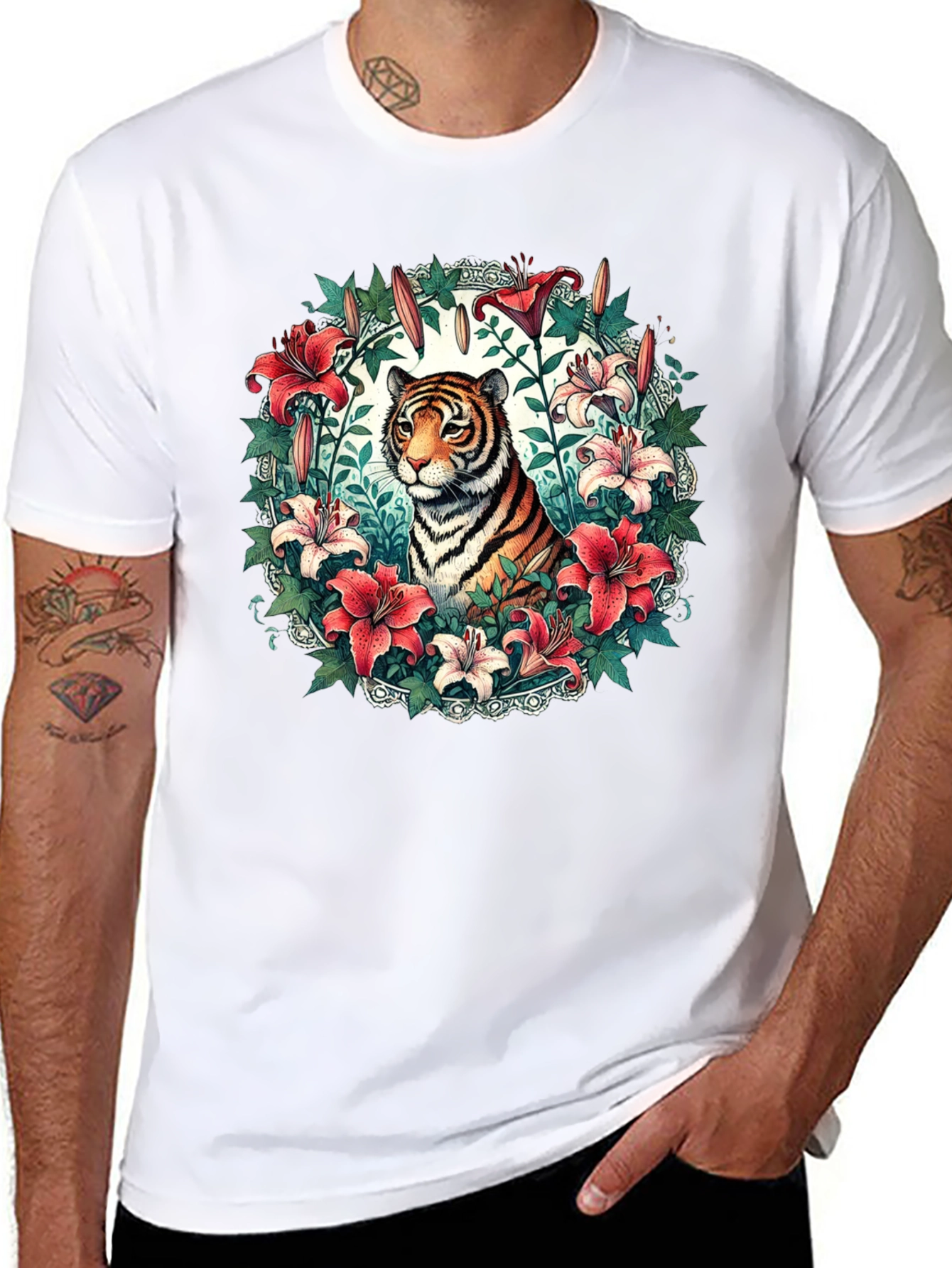 Tiger and Lily Graphic Tee - Stylish Mens Shirt